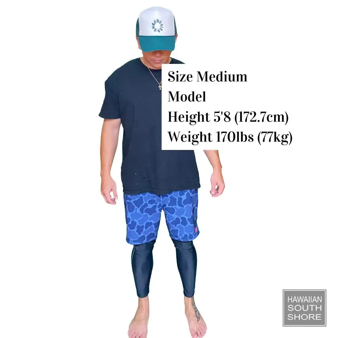 HawaiianSouthShore Unisex Surf Lycra Leggings (XSmall-XLarge)