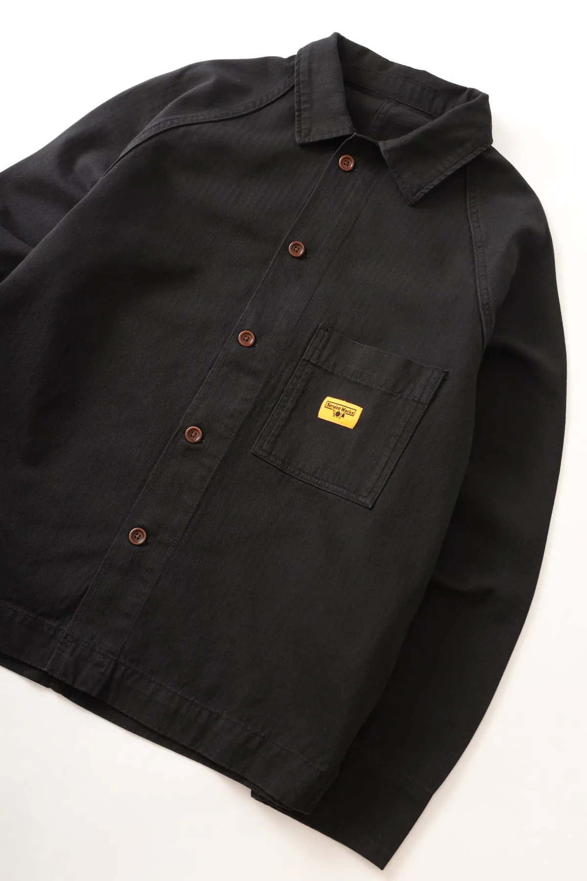 Herringbone FOH Jacket in Black