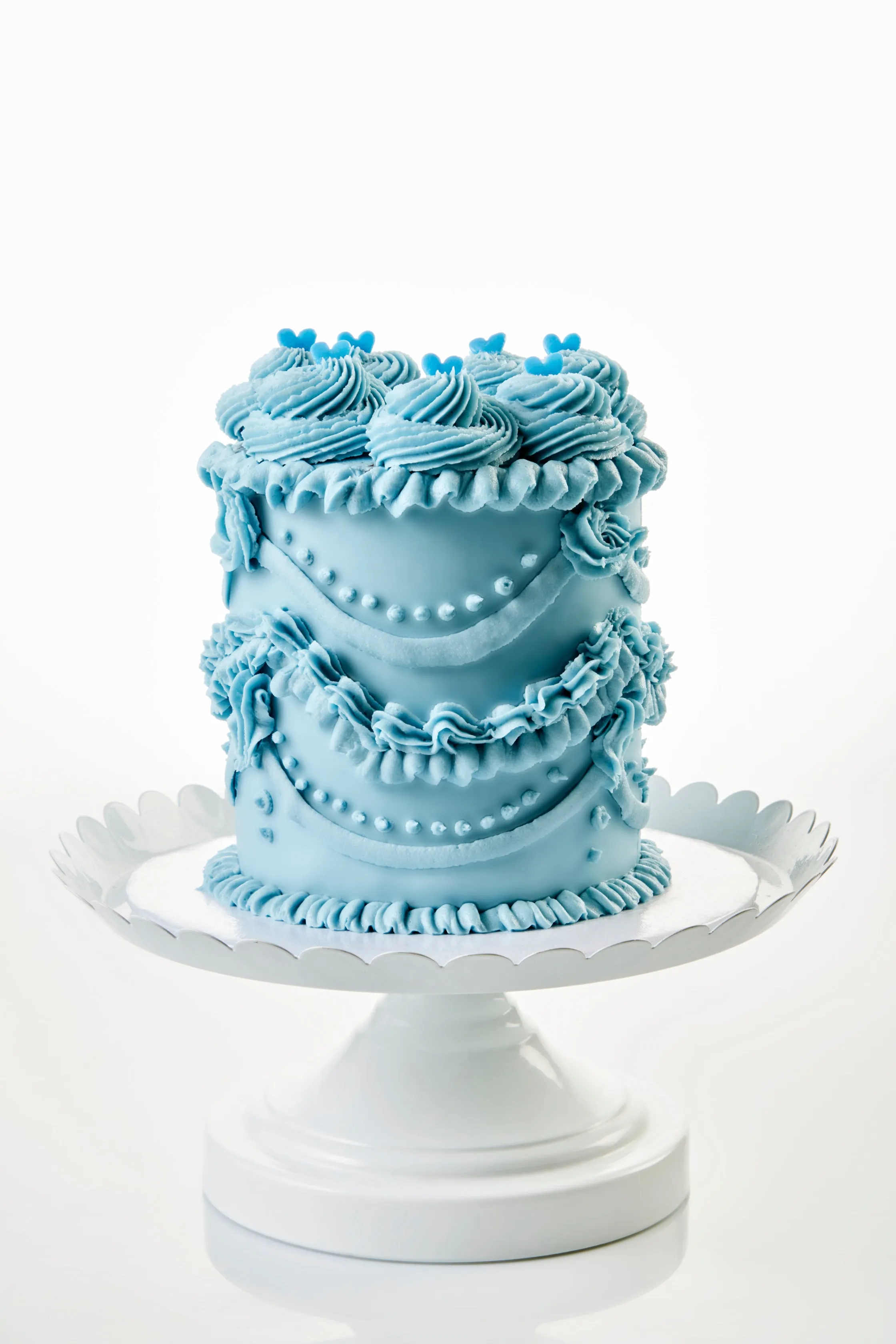 I Love Vintage Vegan Cake - BLUE