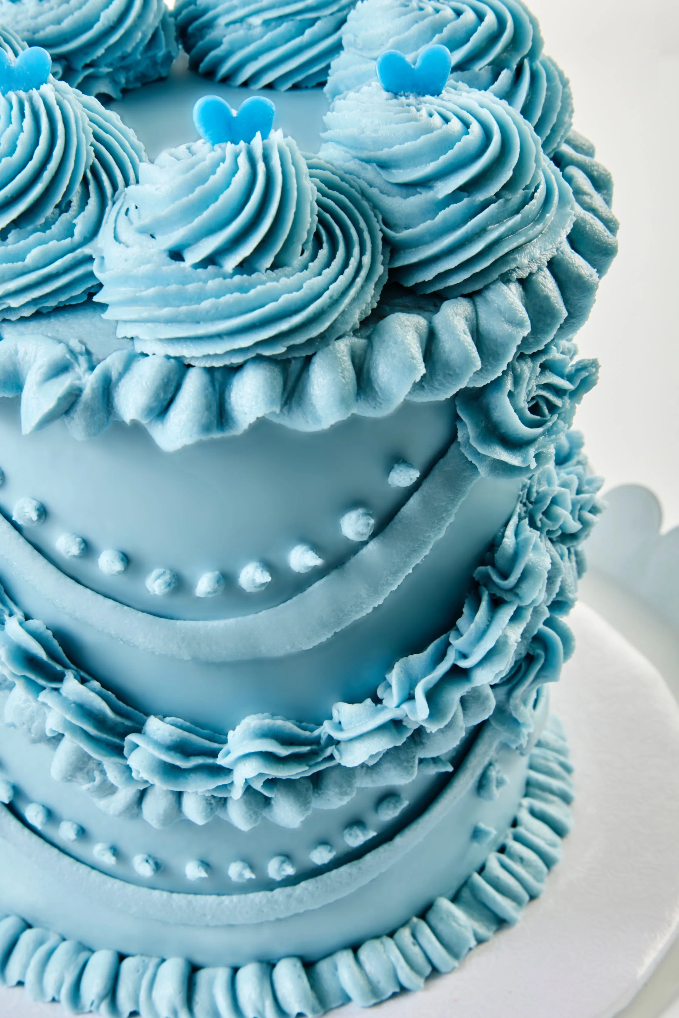 I Love Vintage Vegan Cake - BLUE