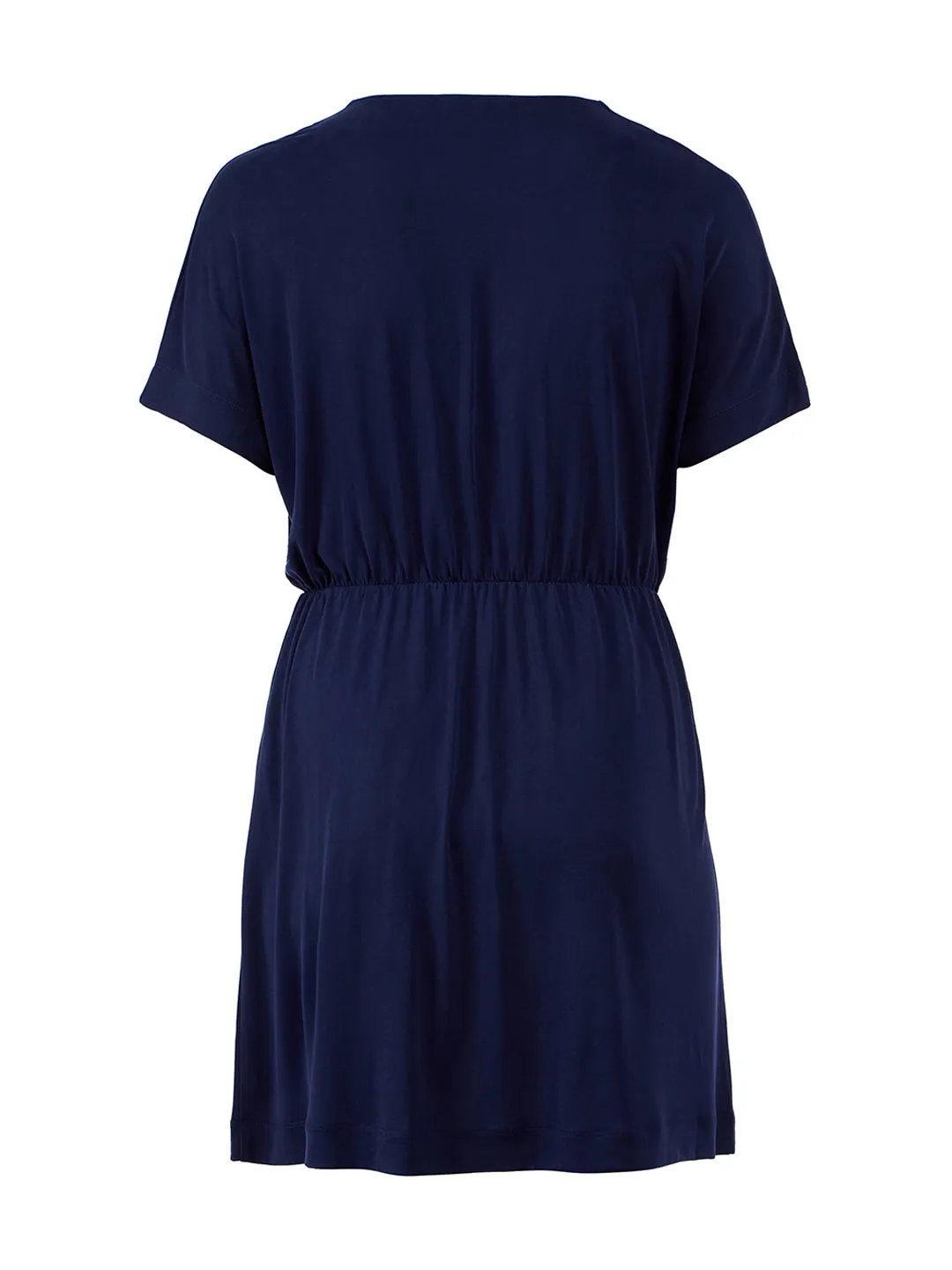 Indigo Faux Wrap Dress