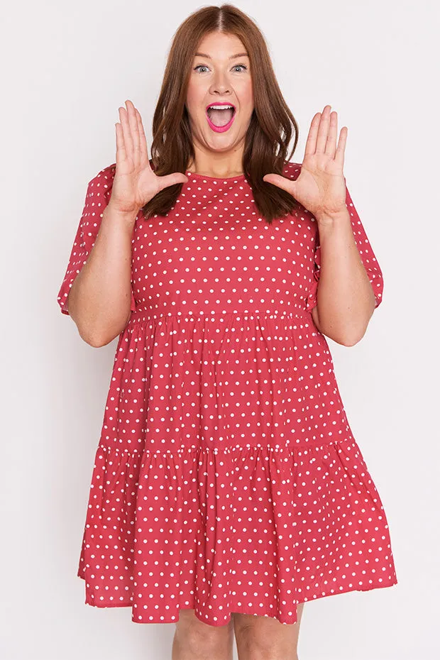 Isadora Cherry Spot Dress