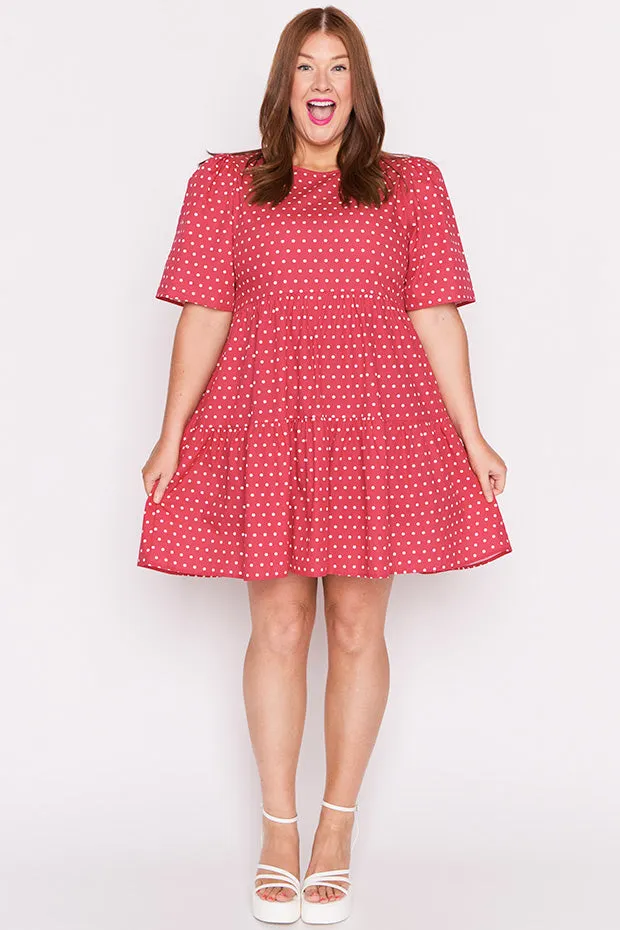 Isadora Cherry Spot Dress