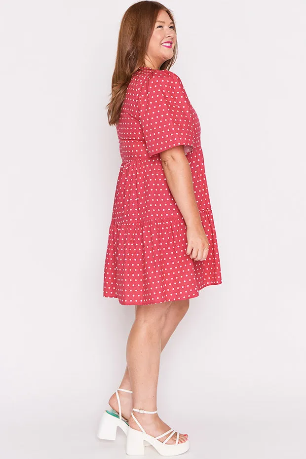 Isadora Cherry Spot Dress