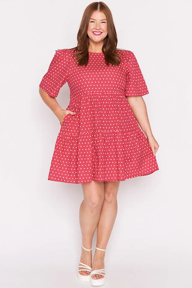 Isadora Cherry Spot Dress