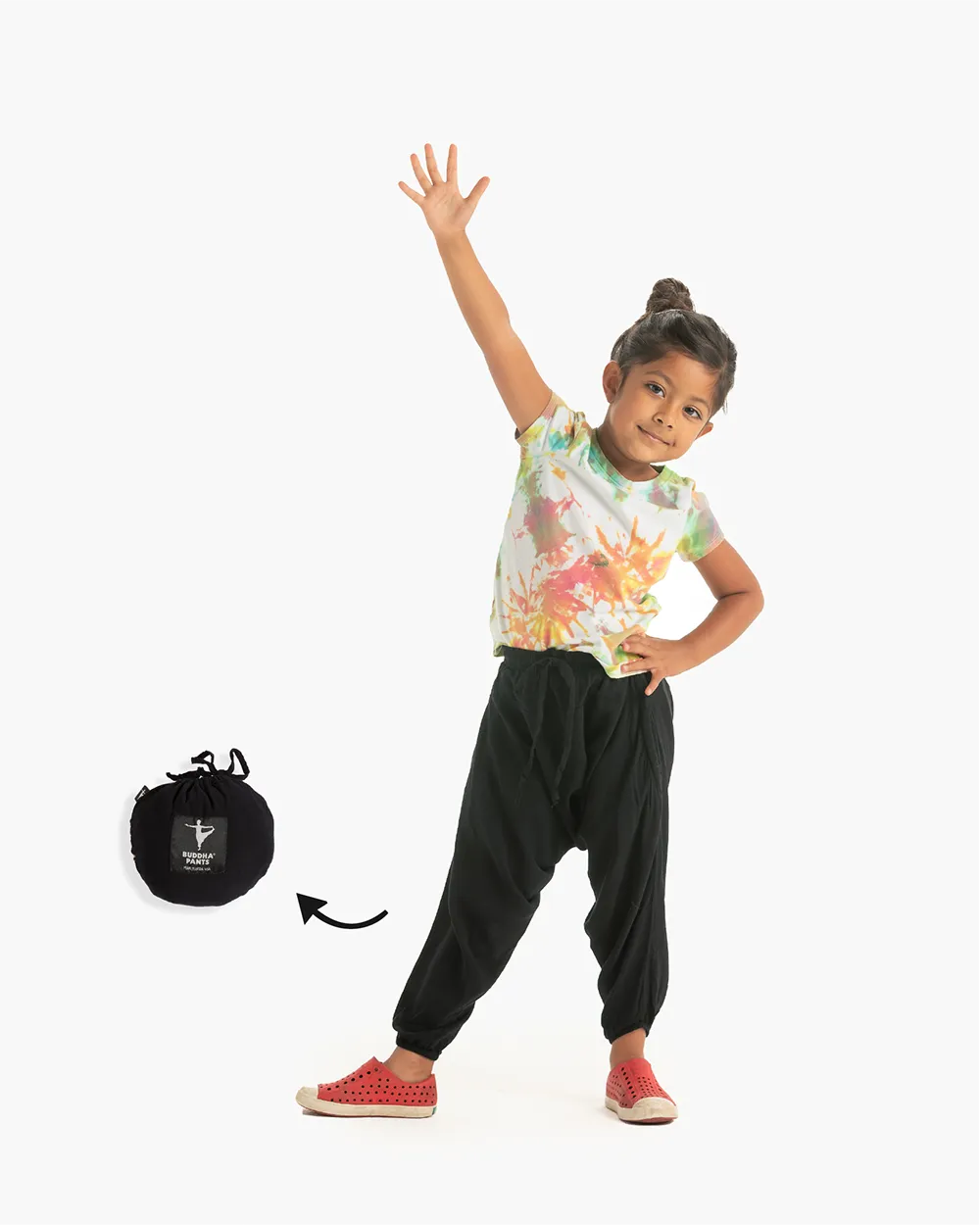 Kids Black Harem Pants