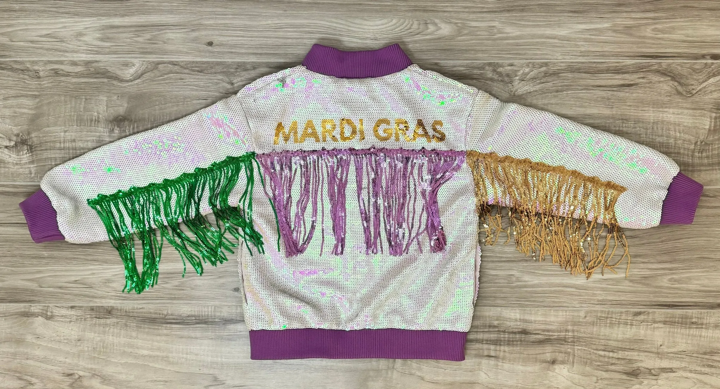 Kid's Mardi Gras Fringe Jacket