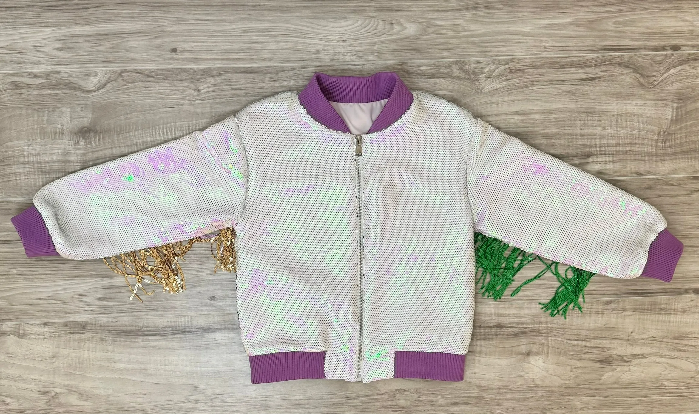 Kid's Mardi Gras Fringe Jacket