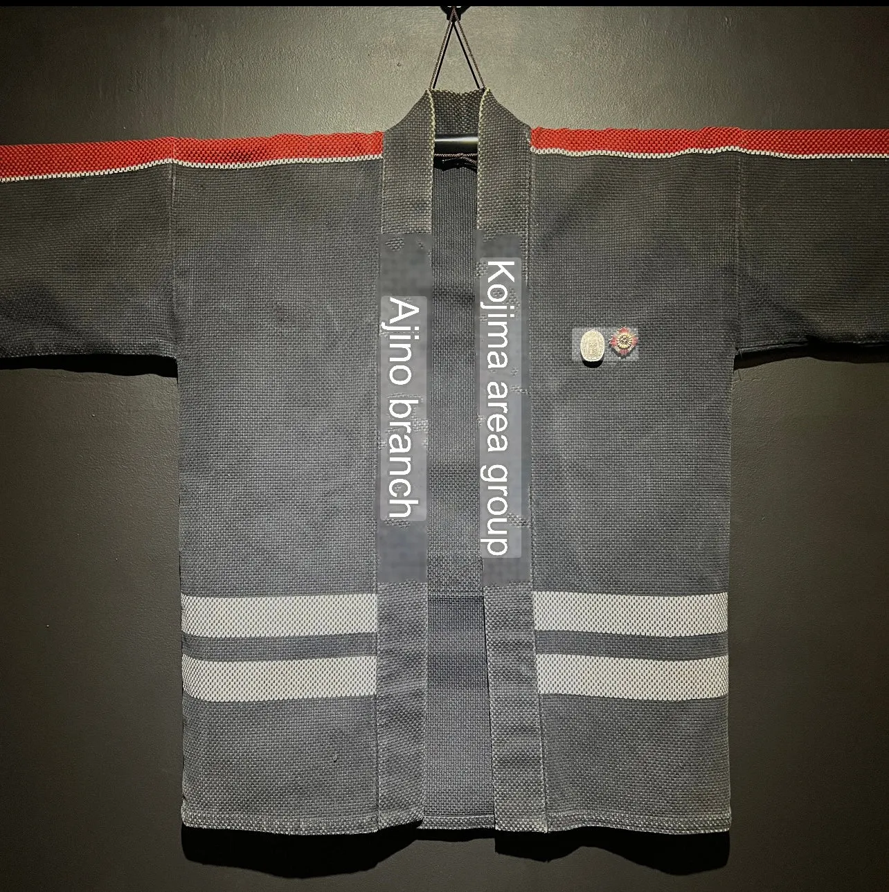 Kojima Black Sashiko Japanese Firefighter Jacket