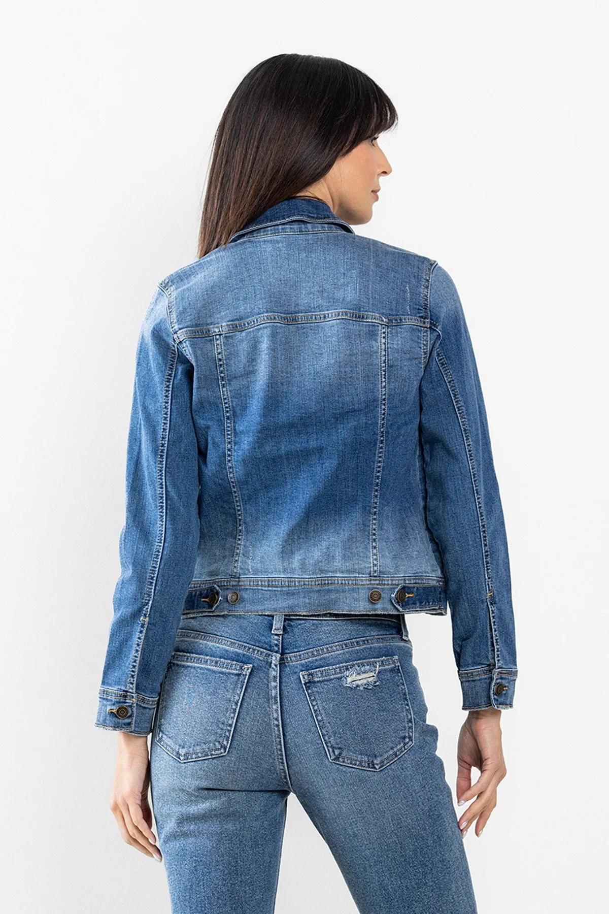 Light Distressed Denim Jacket