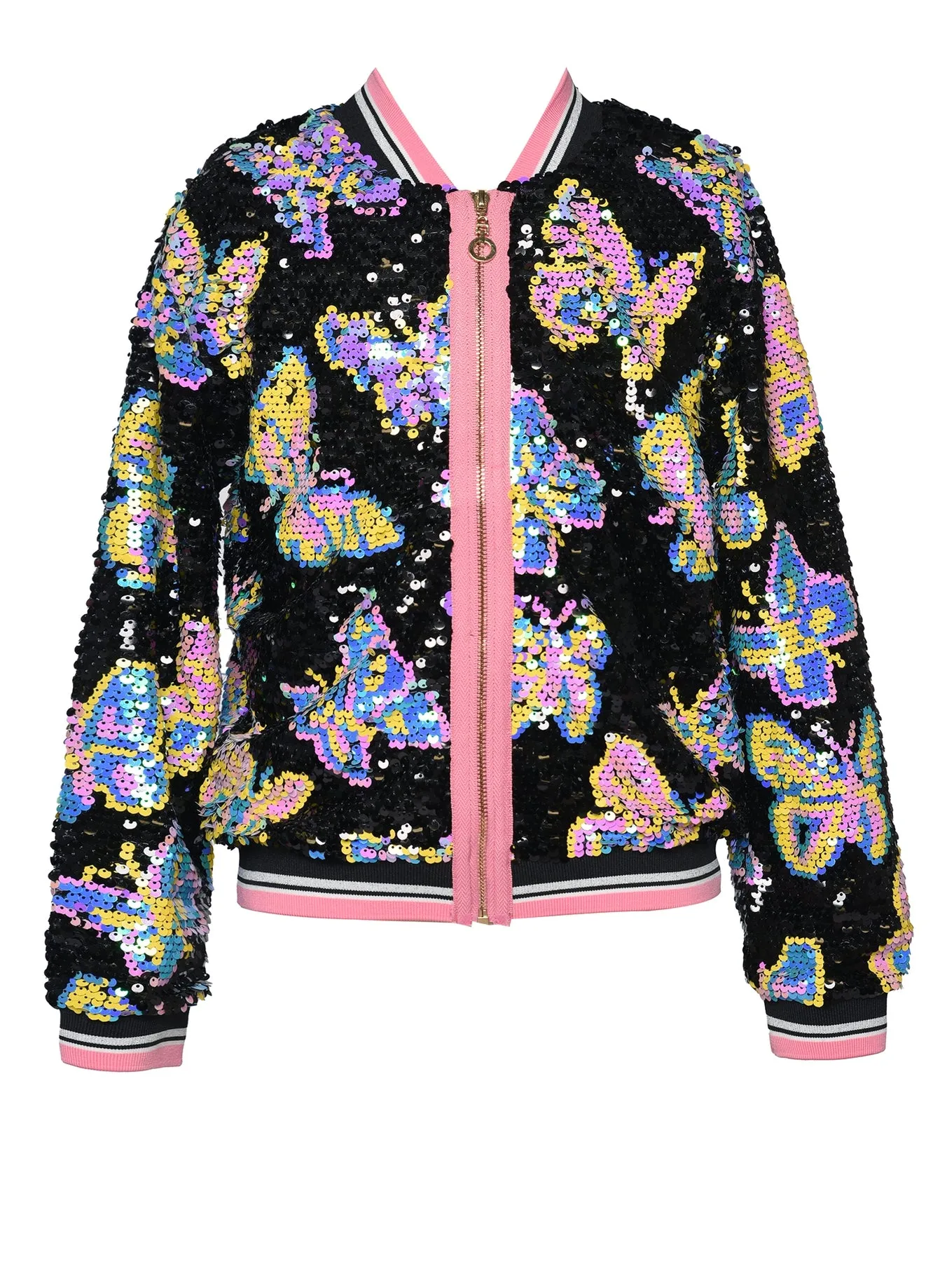 Little l Big l Tween Girl’s Sequin Sporty Chic Butterfly Jacket