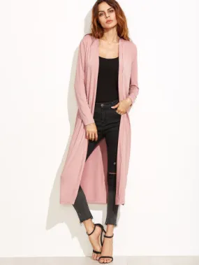 Long open front cardigan jacket