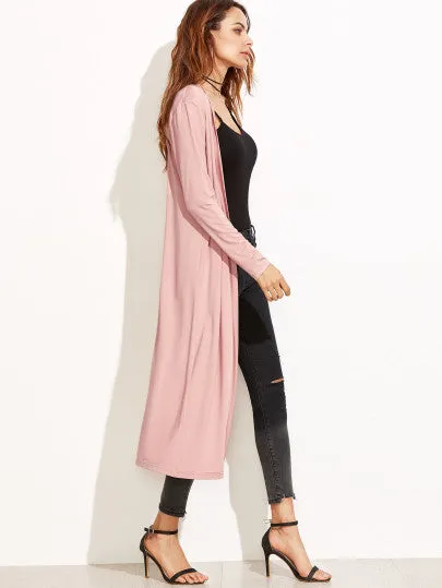 Long open front cardigan jacket