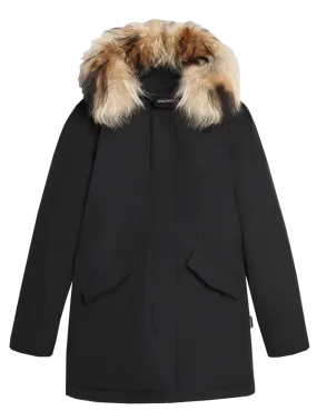 Luxury Arctic Racoon Parka - Black