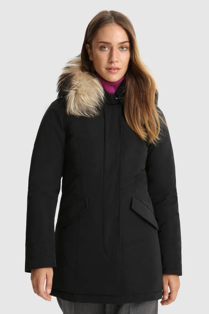 Luxury Arctic Racoon Parka - Black