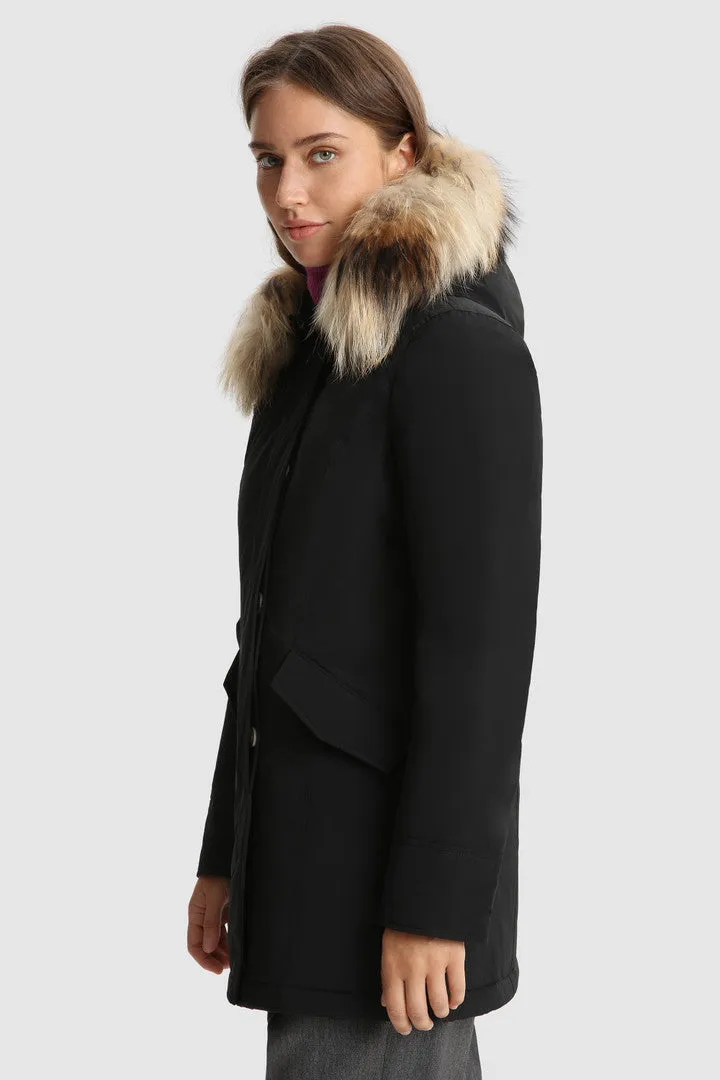 Luxury Arctic Racoon Parka - Black