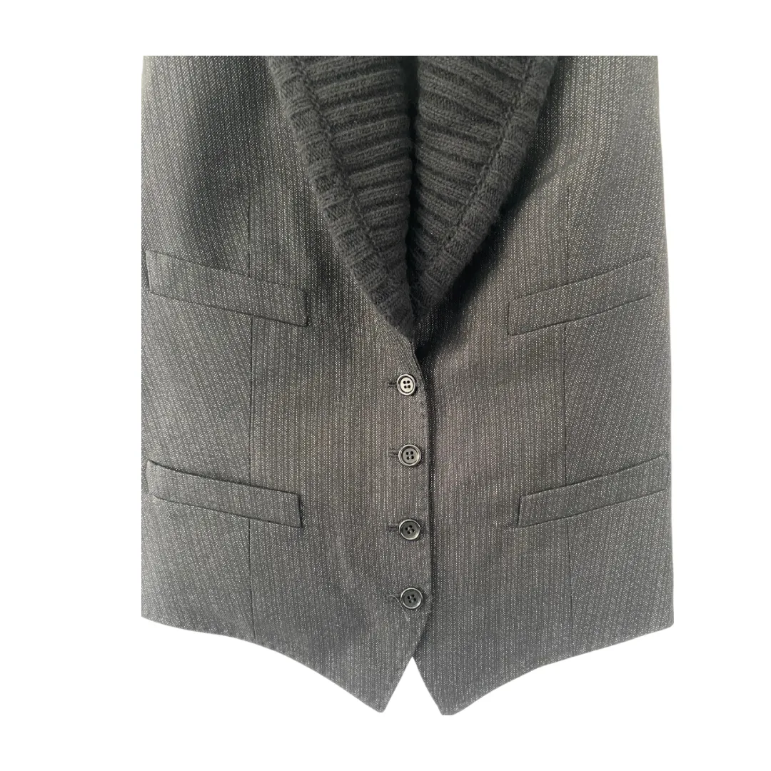 MAXMARA Waistcoat Grey Black SIZE 14