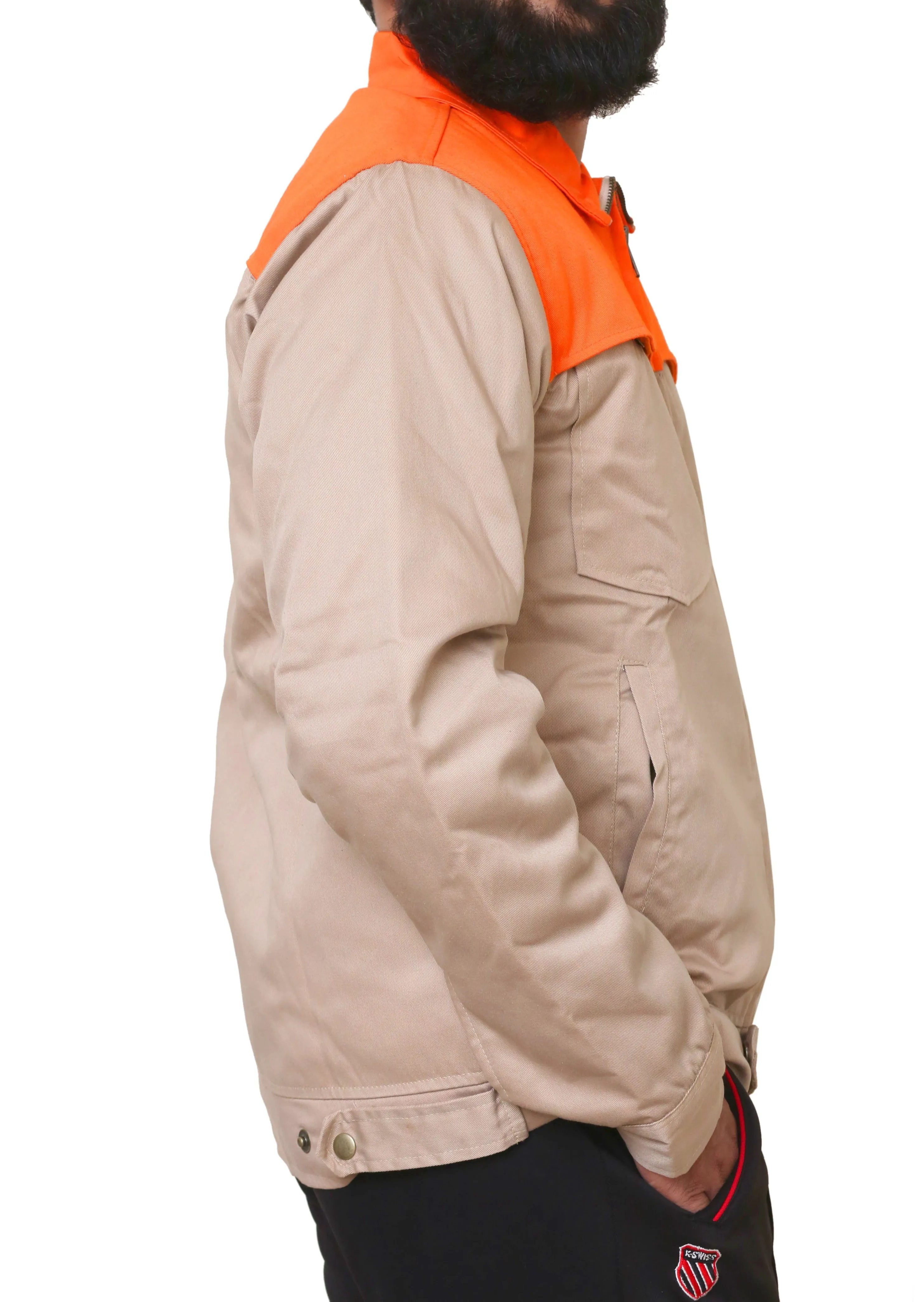 Men Cotton Bomber Jacket-Leatheroxide