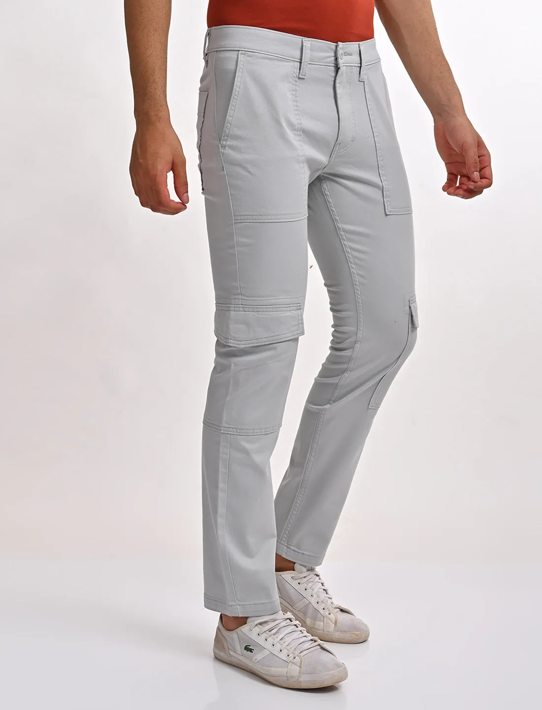 Men's 511 Slim Fit Light Grey Cargo Trousers