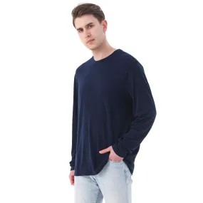 Men's Merino 170g Classic All-Season Base Layer Crew Navy