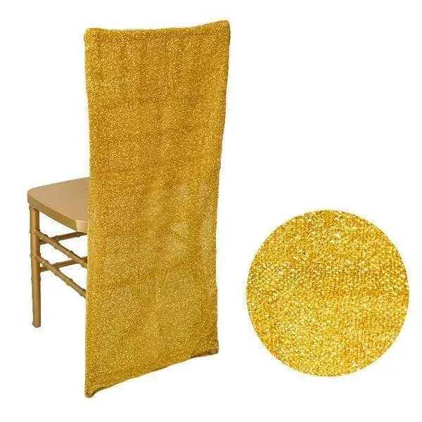 Metallic Spandex Gold Chiavari Chair Jacket