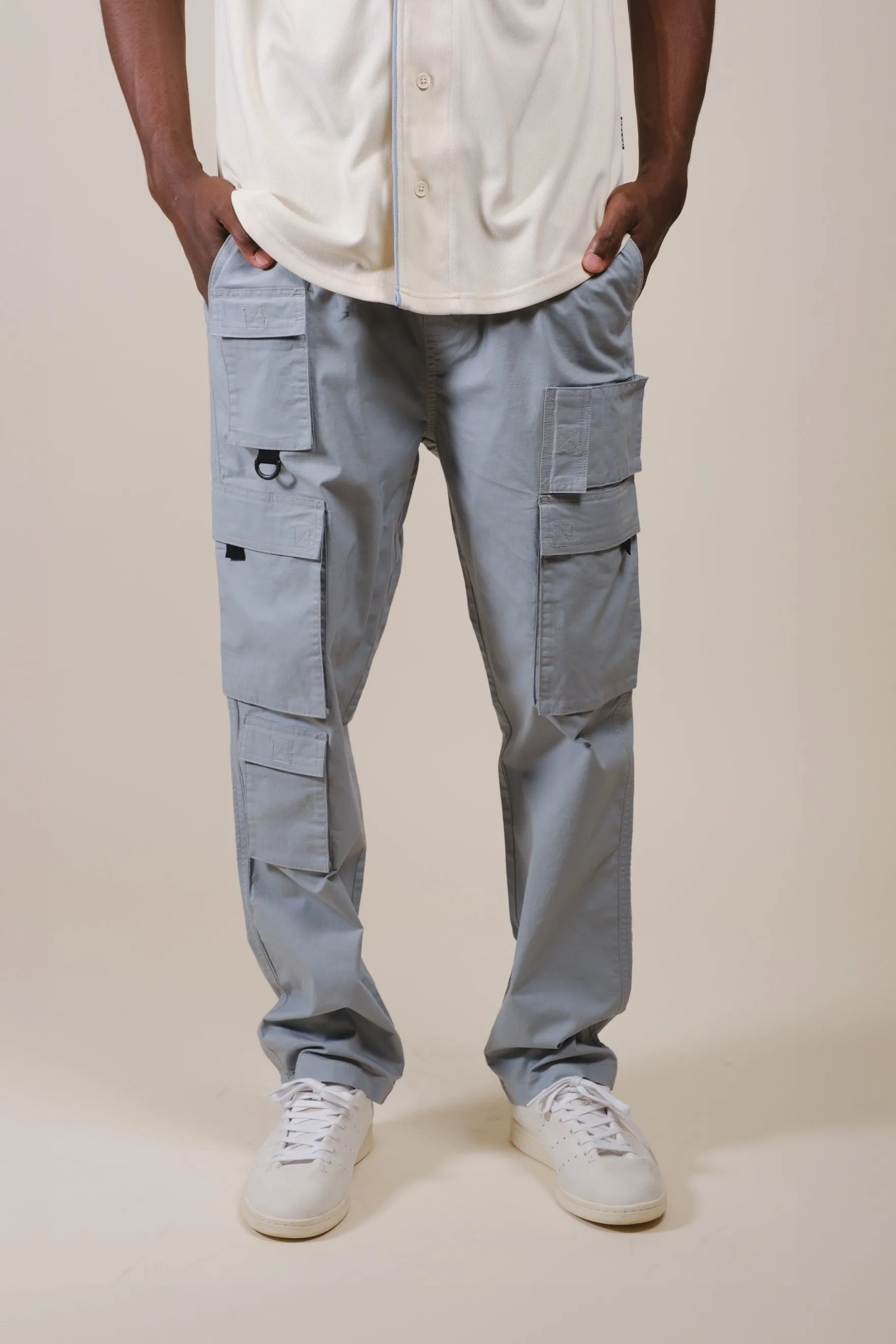 Multi Pocket Poplin Cargo Pant