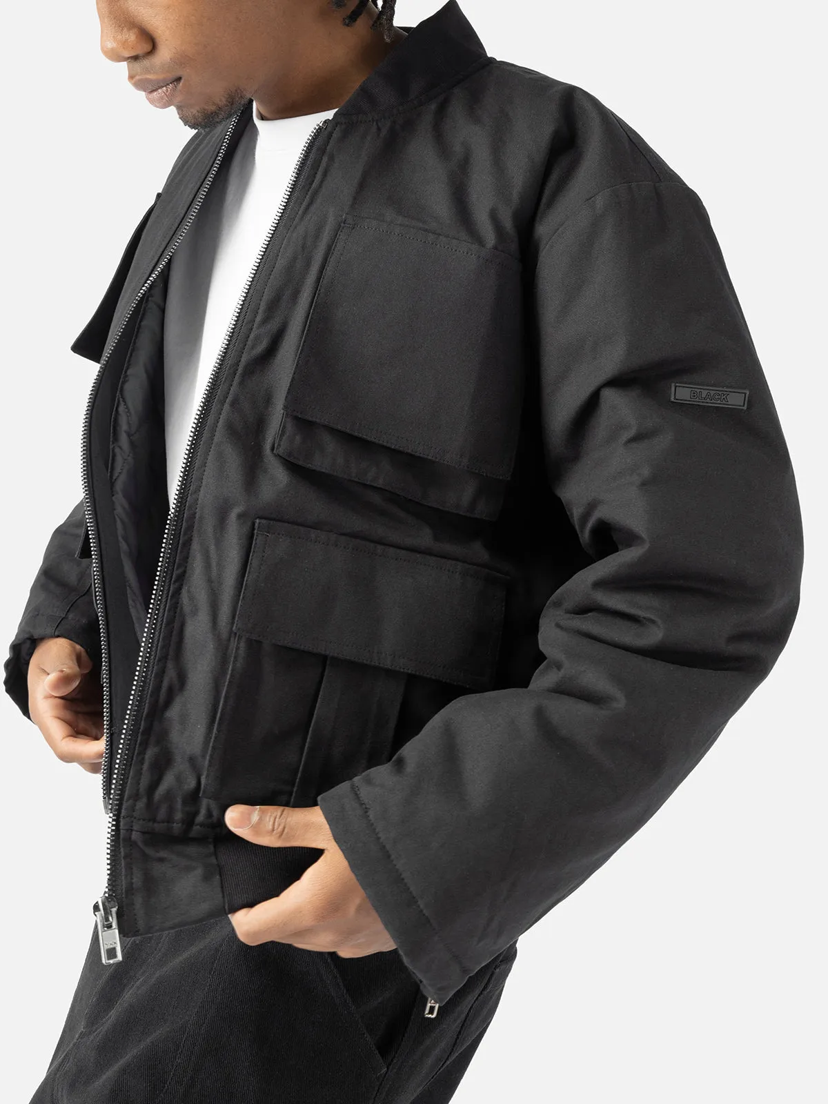 Multi Pockets Bomber Jacket