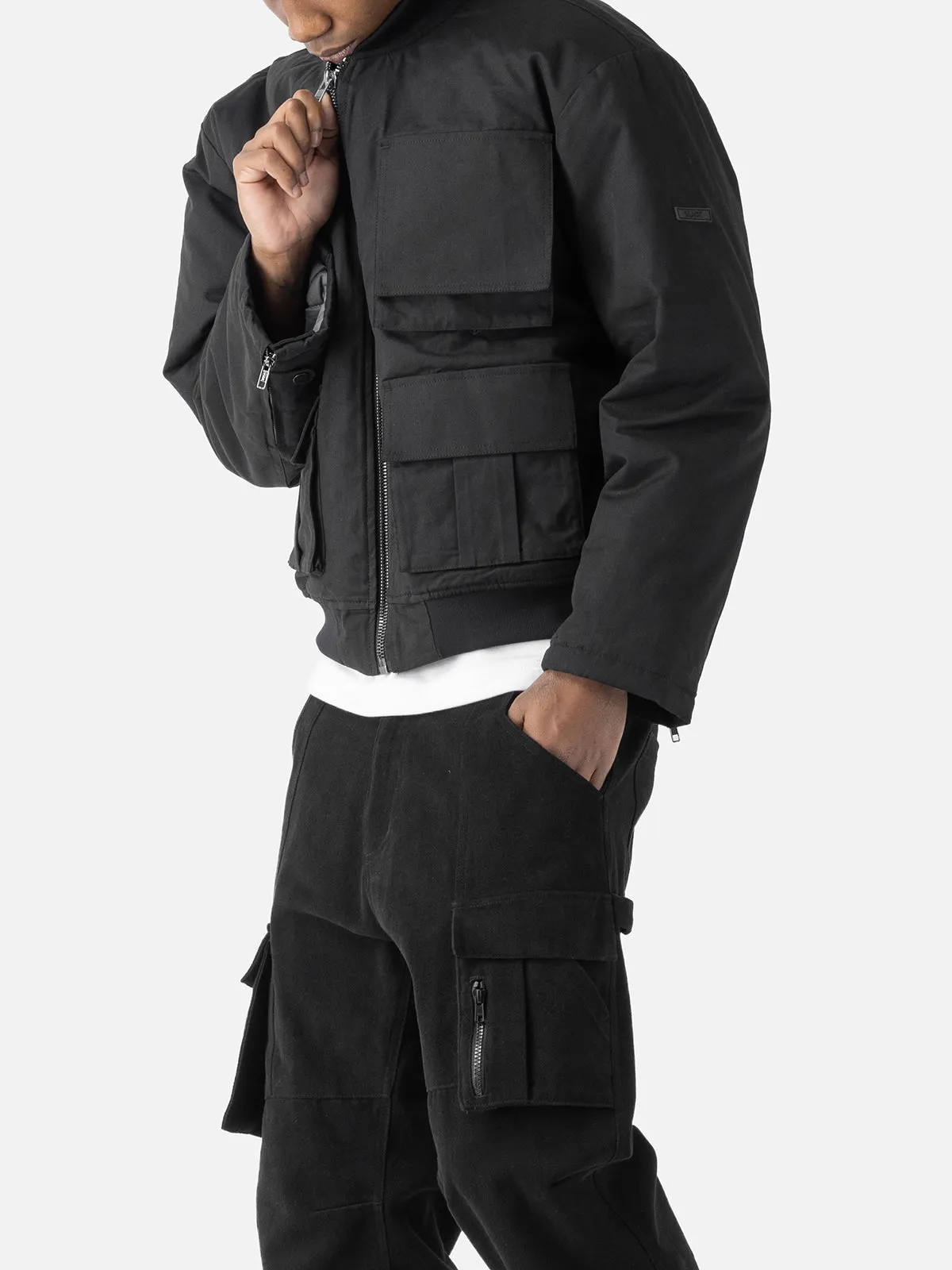 Multi Pockets Bomber Jacket