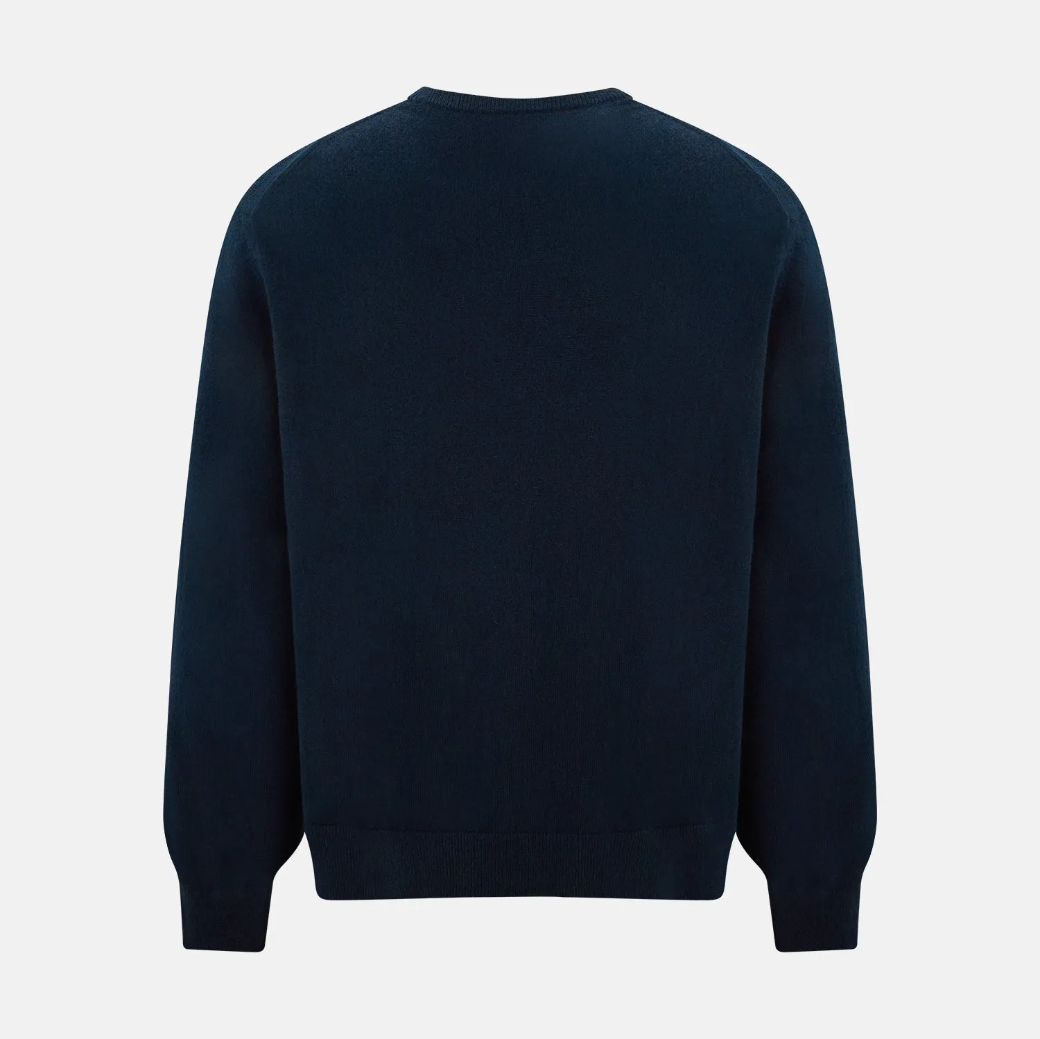 Navy Cashmere Round Neck Jumper