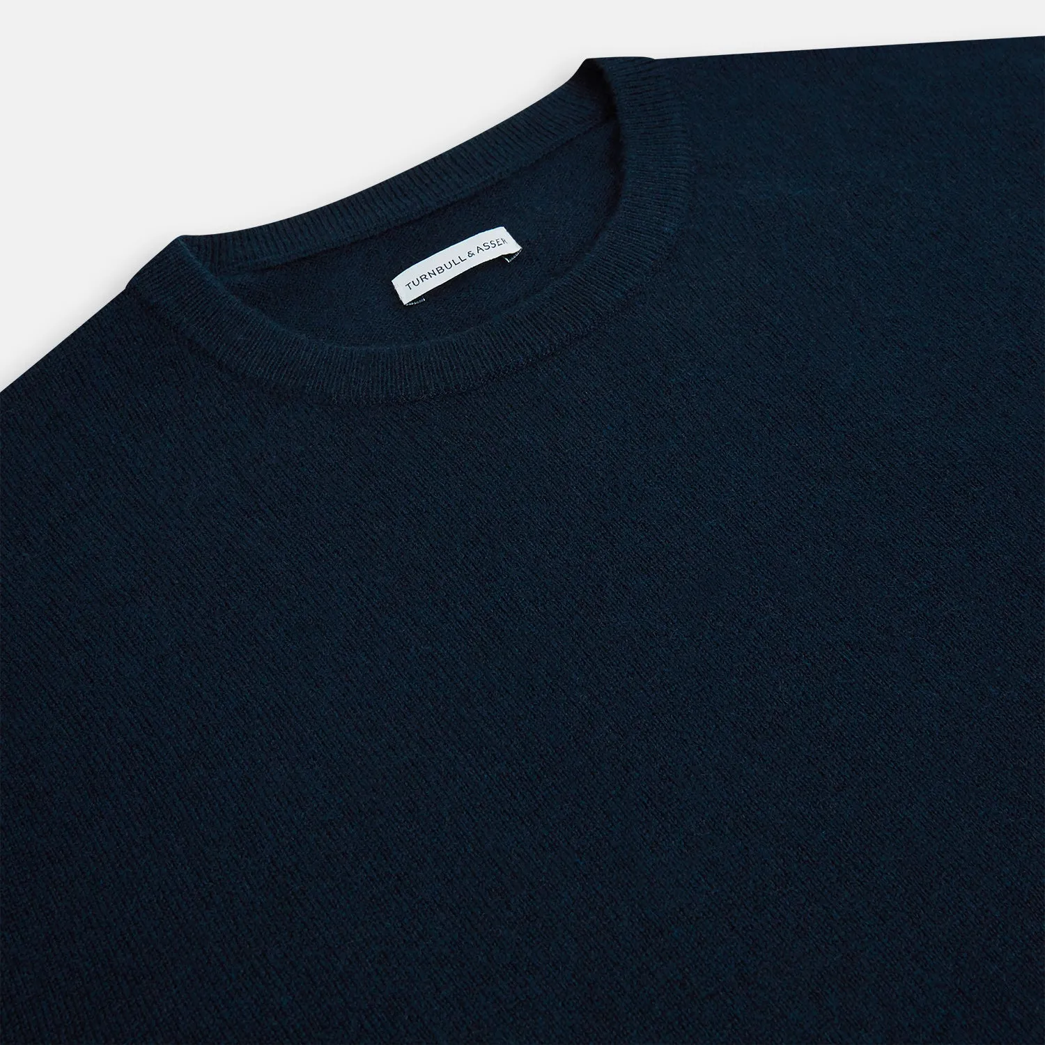 Navy Cashmere Round Neck Jumper