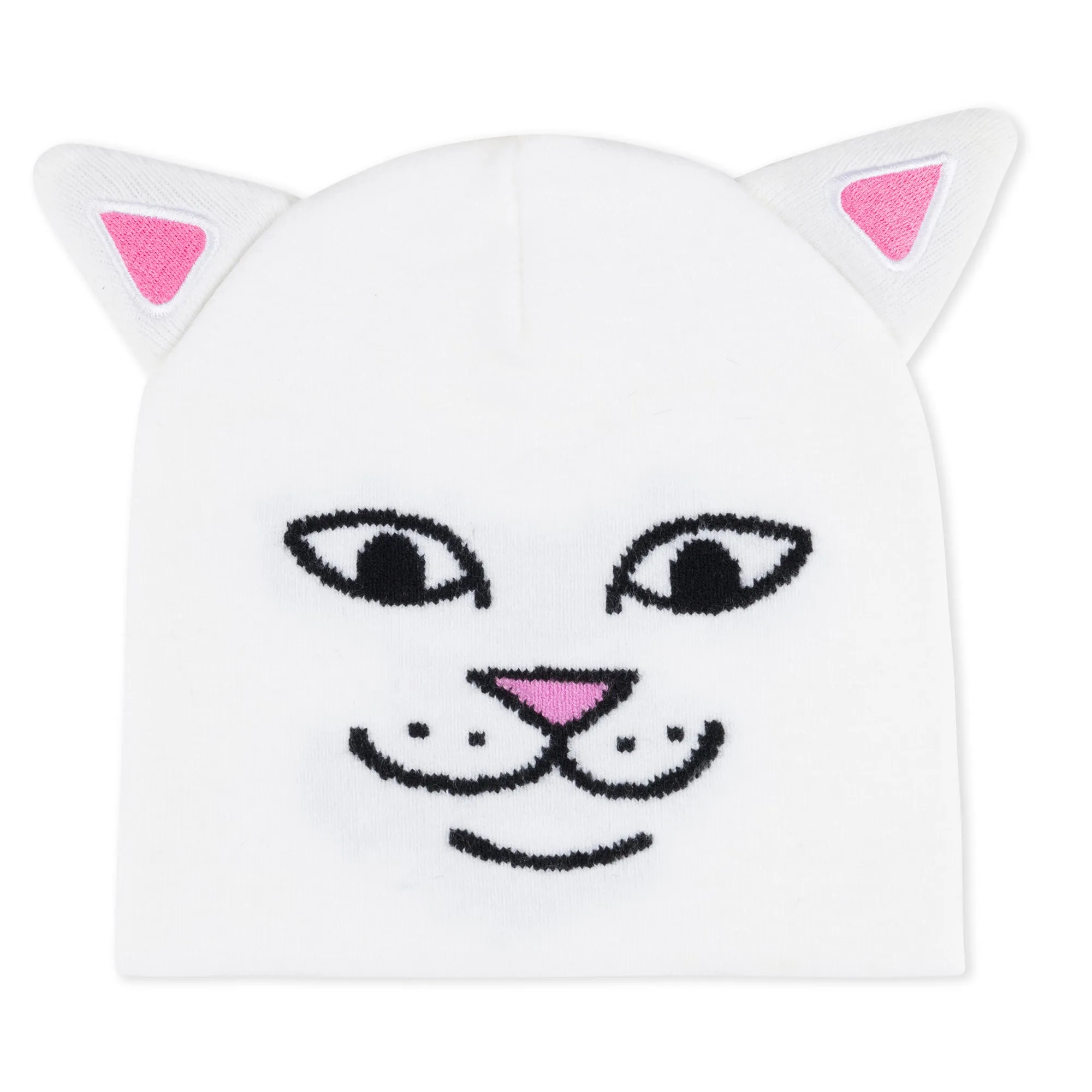 Nerm Face Beanie (White)