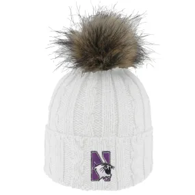 Northwestern Wildcats Alps Knit White Beanie