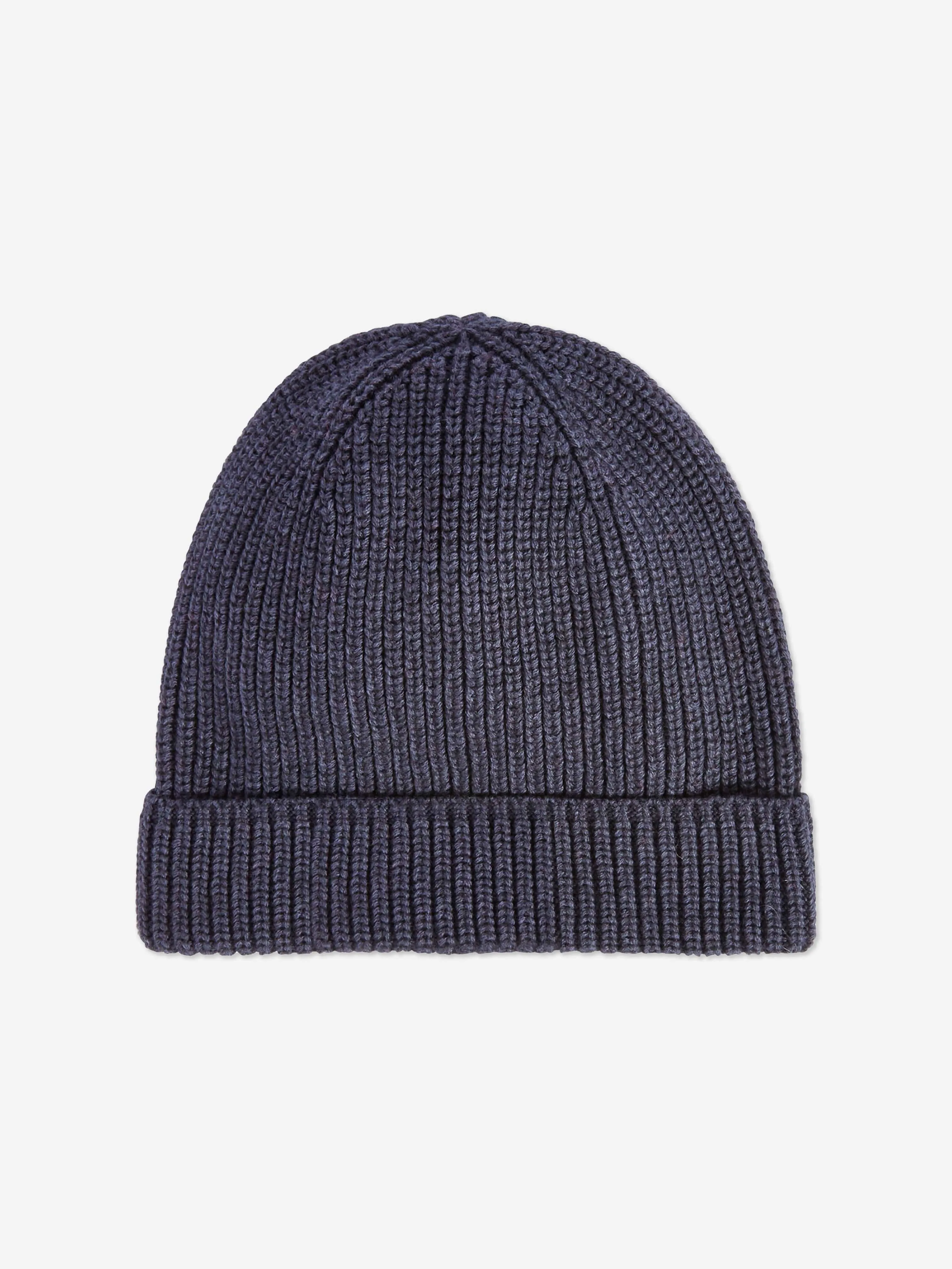 Off-White Kids Bookish Beanie Hat in Navy