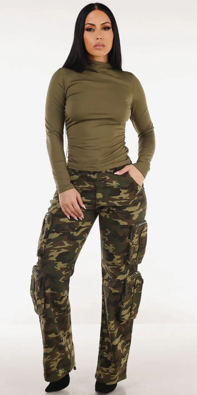 Olive Camo Cargo Pants Look