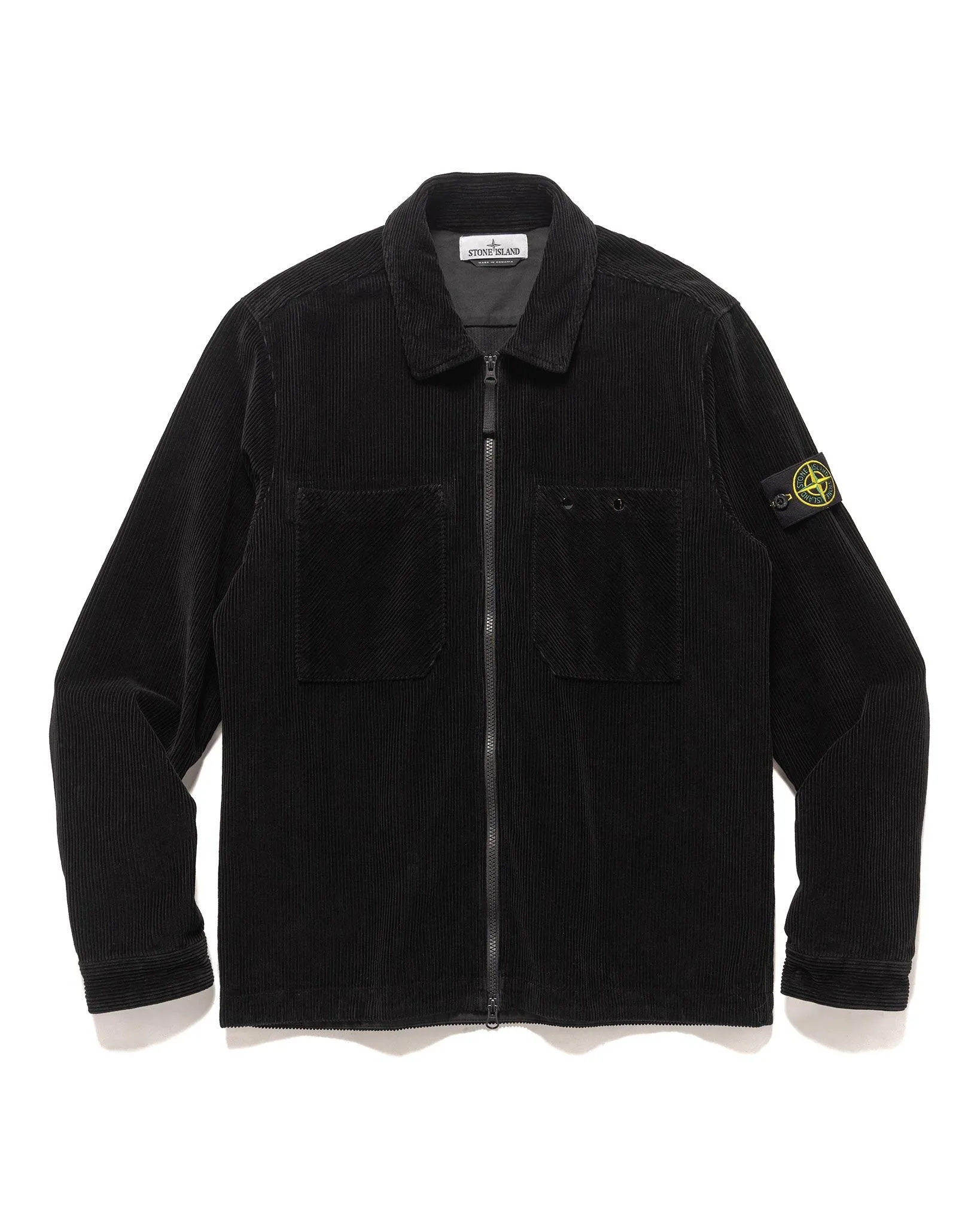 Organic Cotton Corduroy 800 Overshirt Black