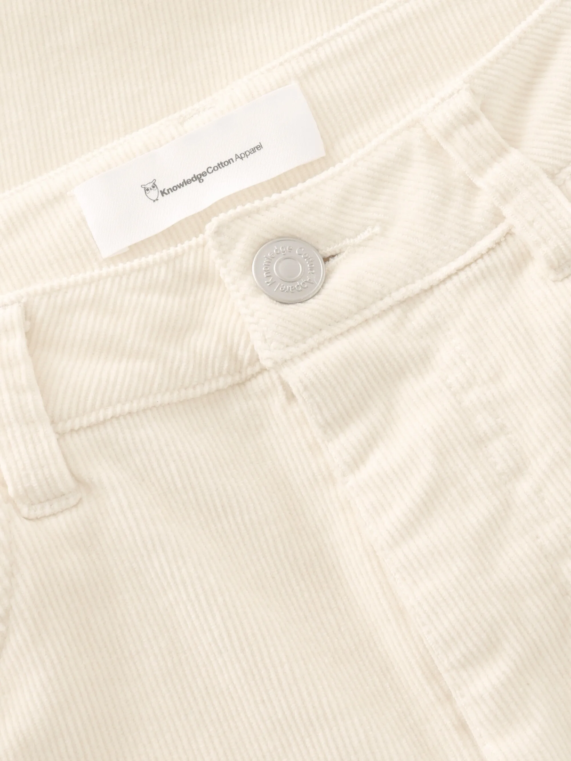 Organic Cotton Gale Corduroy Pants GOTS - Egret