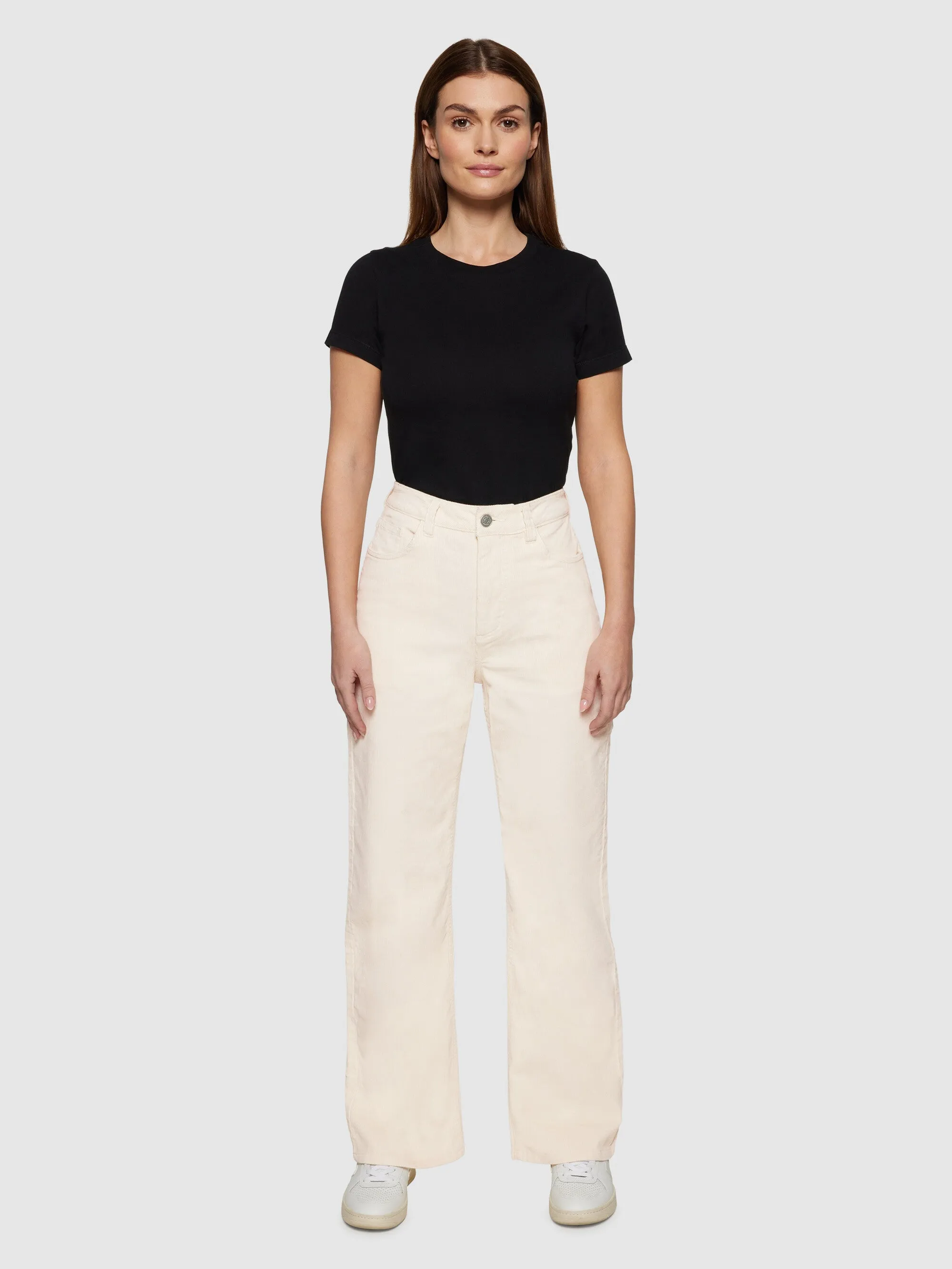 Organic Cotton Gale Corduroy Pants GOTS - Egret