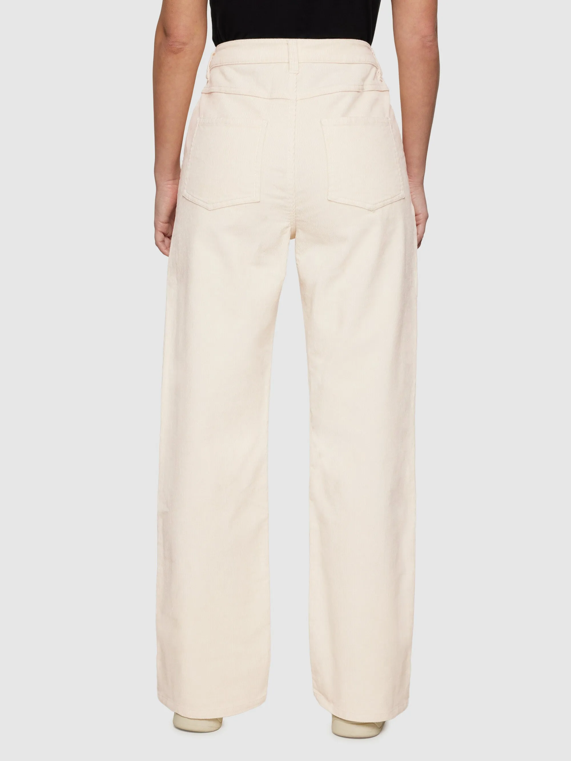 Organic Cotton Gale Corduroy Pants GOTS - Egret