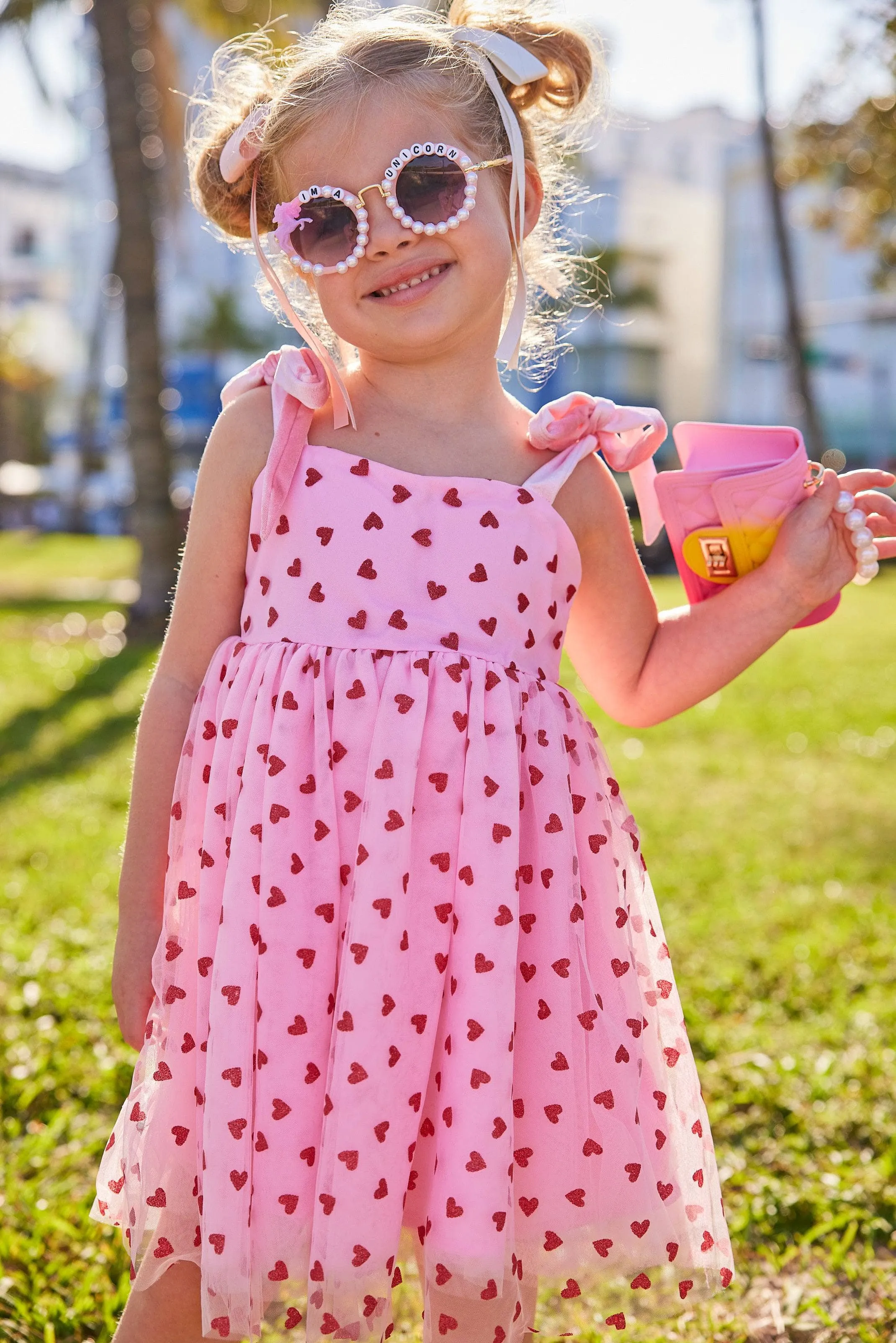 Pink Hearts Tank Dress