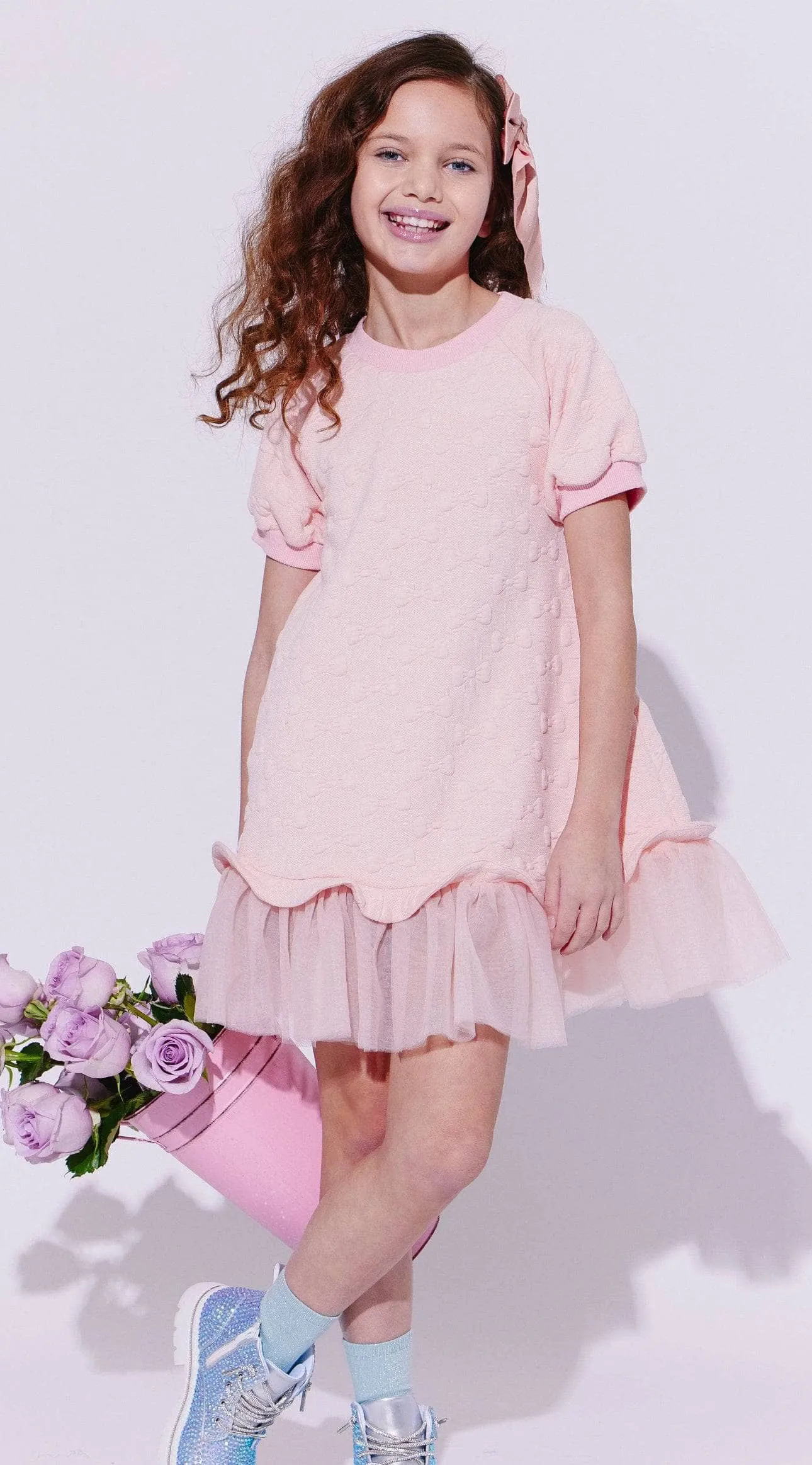 Pretty Bow T-shirt Dress