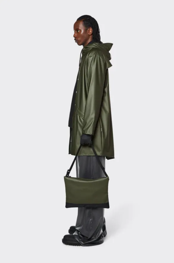 Rains 1202 Long Jacket - Evergreen