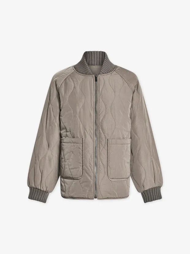 Reno Reversible Quilt Jacket Fungi