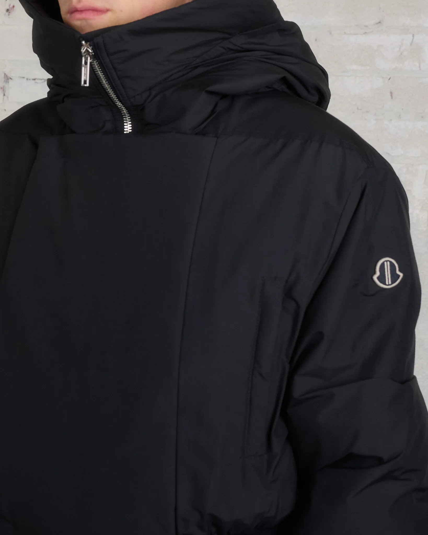 Rick Owens Moncler Alice Parka Jacket Black