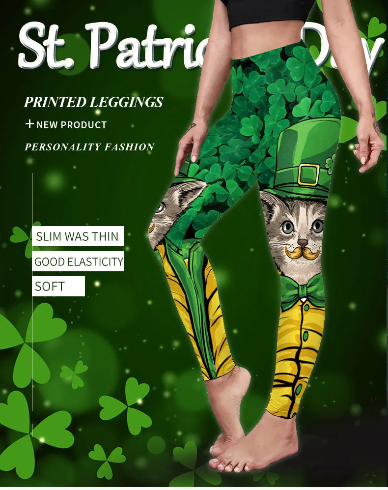 Saint Patrick's Day Clothing Digital Printed Leggings