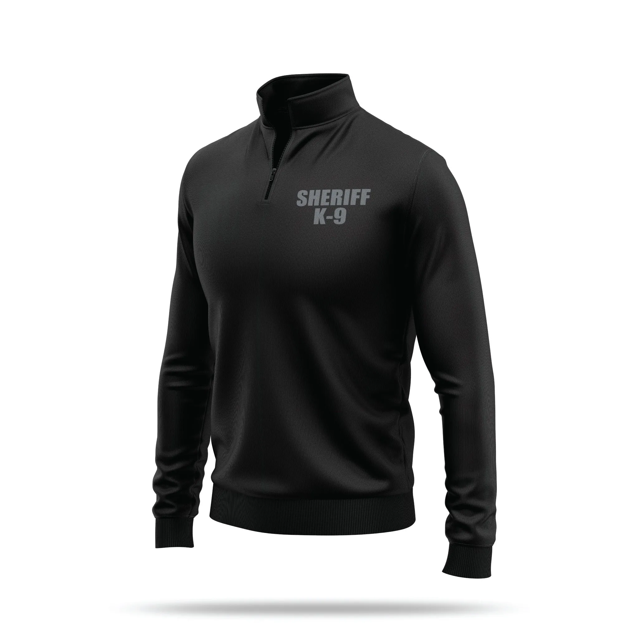 [SHERIFF K9] Performance Quarter Zip [BLK/GRY]