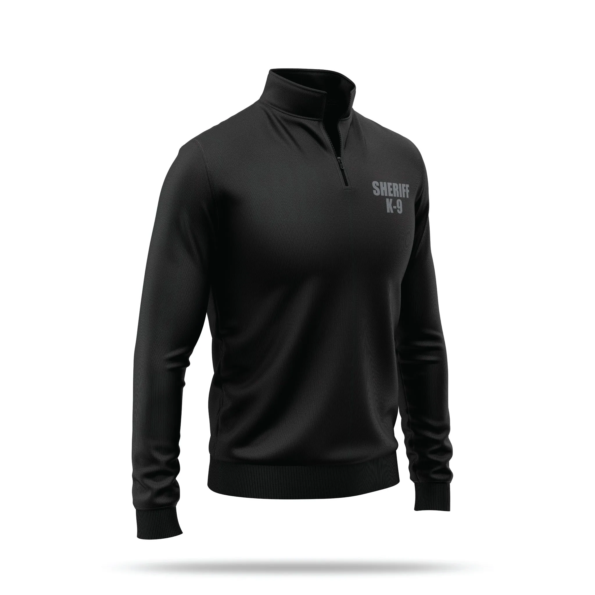 [SHERIFF K9] Performance Quarter Zip [BLK/GRY]