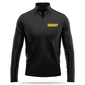 [SHERIFF] Performance Quarter Zip [BLK/GLD]