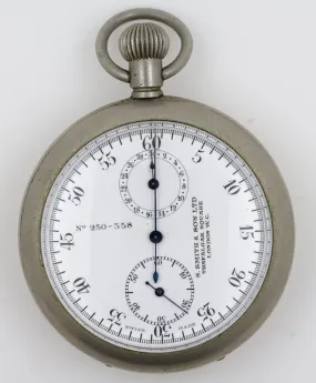 SMITHS RAF PURPOSE POCKET WATCH CHRONOGRAPH BOMBER SQUADRON