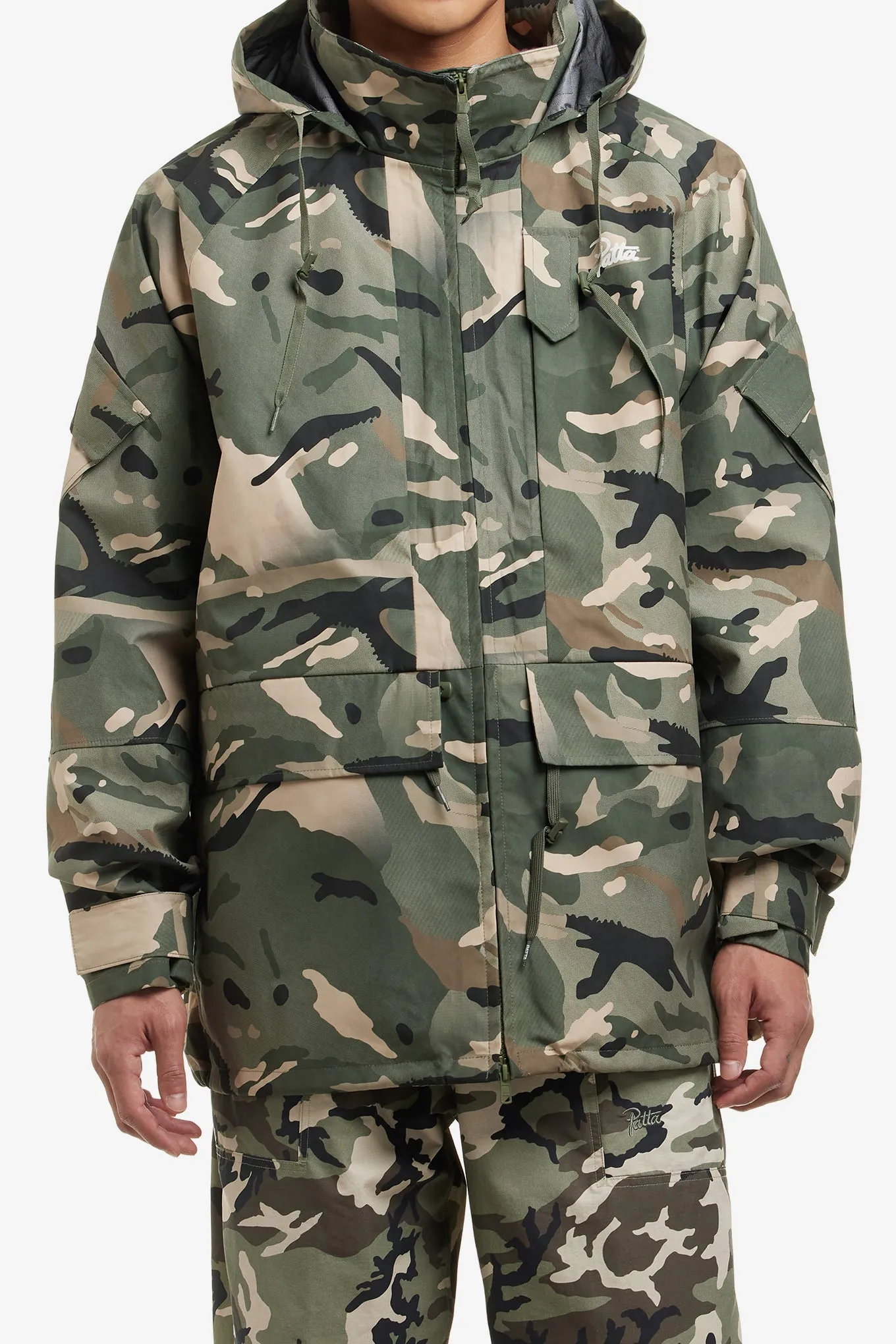 SPRAY CAMO NYLON TACTICAL PARKA