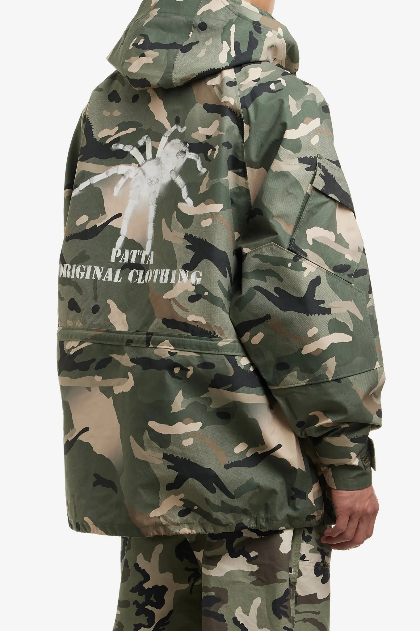 SPRAY CAMO NYLON TACTICAL PARKA